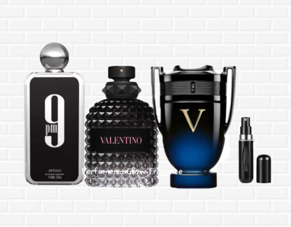 Combo de Perfumes Masculinos Premium x3 + Atomizador