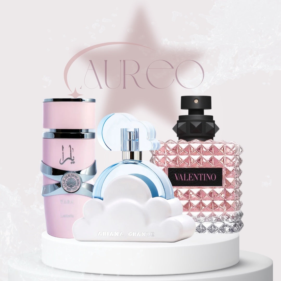 Combo Exclusivo Yara + Cloud + Valentino Donna + Perfumero